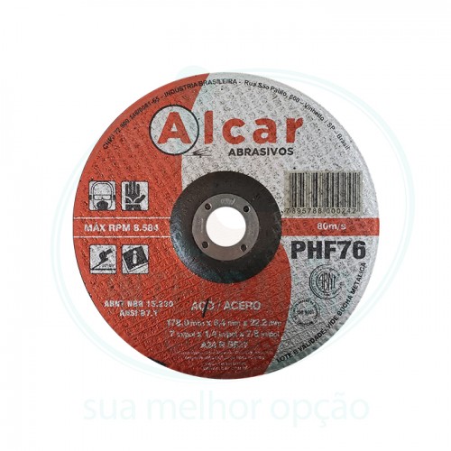 DISCO DE DESBASTE  115,0 X 6,4 X 22,2 PHF 76